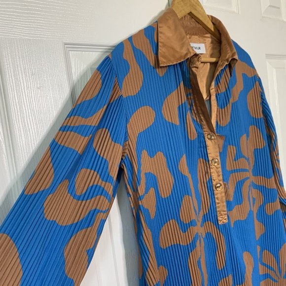 Arthur Apparel Women Crinkle Splat Midi Dress - Picture 6 of 9